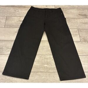 Risen Jeans Womens Wide Leg Black Stretch Denim Jeans Size 15/32 (34x31)